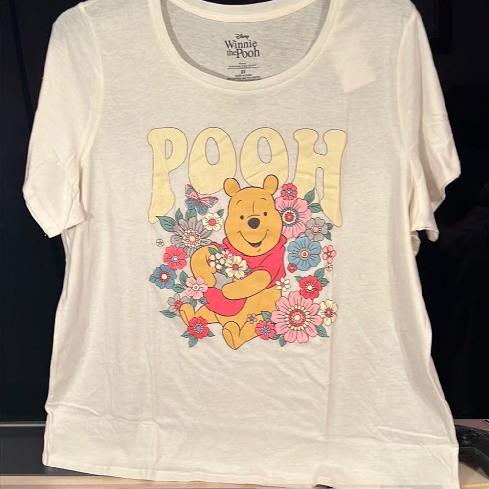 Disney Winnie the Pooh White Women’s T-Shirt